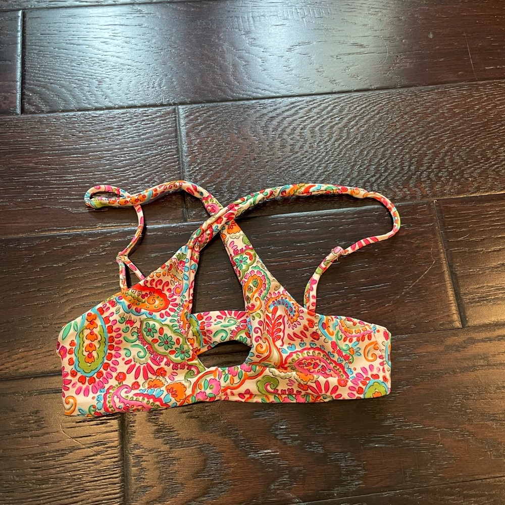 Skatie swim top - Jasmine- bora bora print - XS